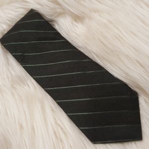 Calvin Klein forest green striped tie